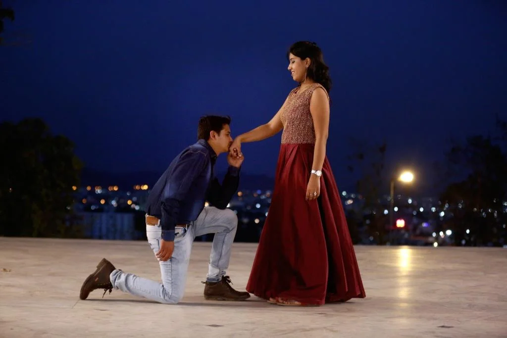 pre-wedding shoot under the stars